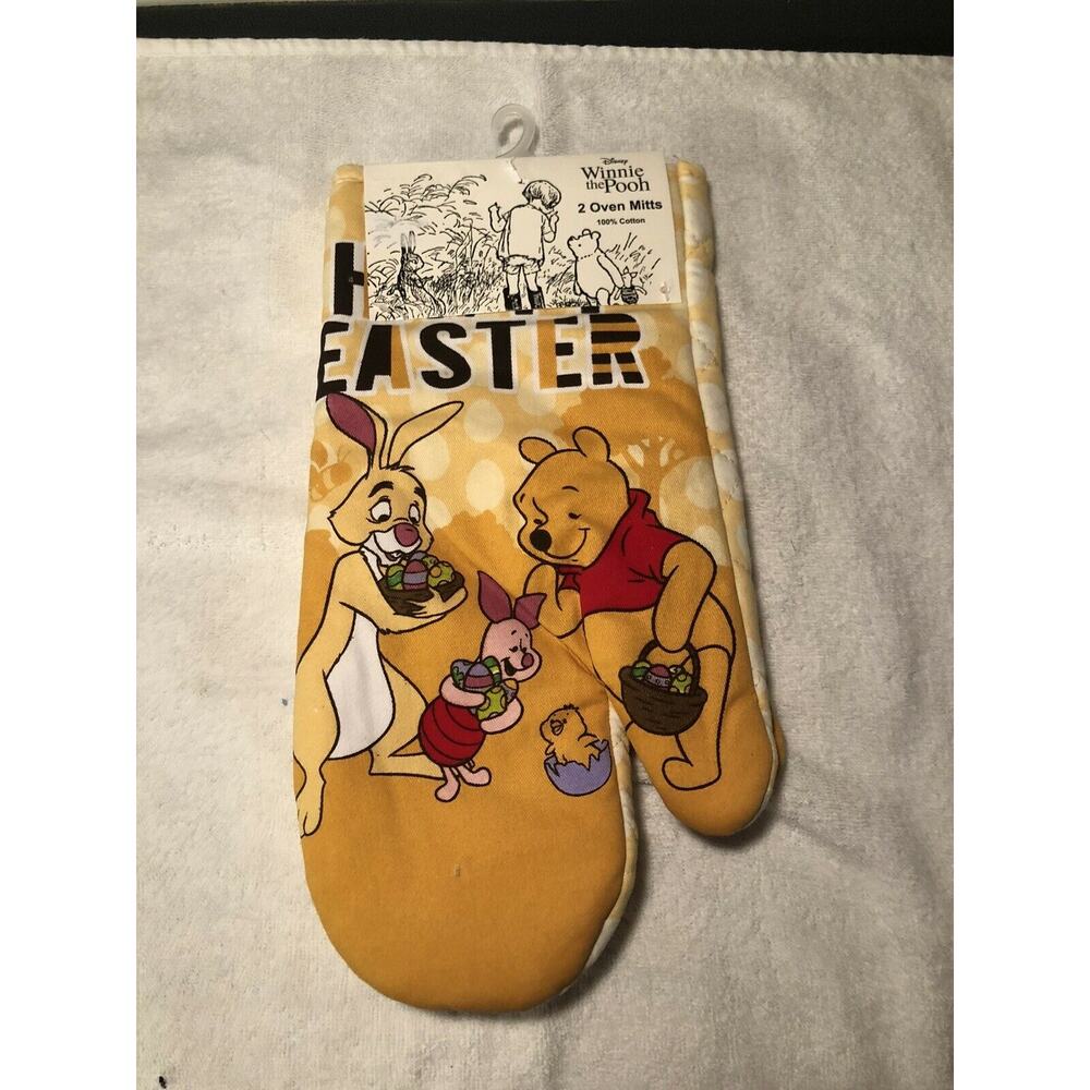 Winnie The Pooh Easter Oven Mitts